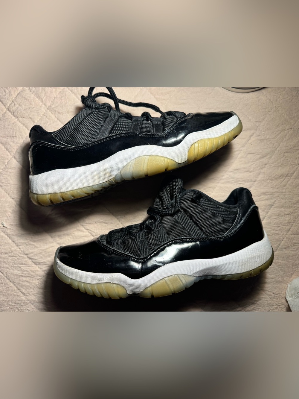 Jordan Black Low-Top Athletic Sneakers with White Midsole